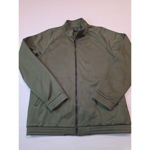 Oakley Full Zip Mens Medium Green Jacket Big O Logo On Back